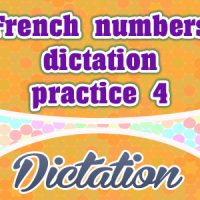 French numbers dictation practice 4
