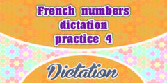 French numbers dictation practice 4