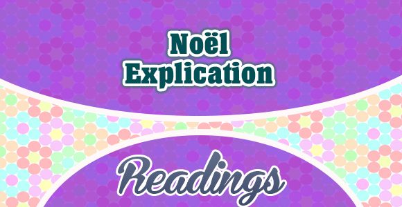 Noël - explication - French Readings