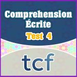 TCF Compréhension Écrite test 4
