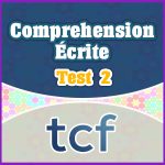 TCF Compréhension Écrite test 2