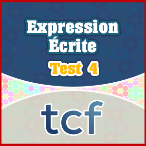TCF Expression Écrite test 4 - French Circles