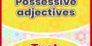 Possessive adjectives test 1