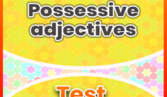 Possessive adjectives test 2