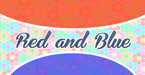 Red and blue