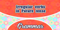 Irregular verbs in Future tense