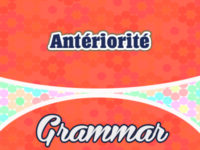 Antériorité