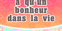 Bonheur dans la vie