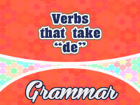 Verbs that take DE