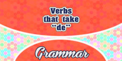 Verbs that take DE