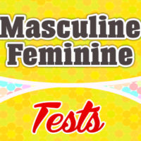 Masculine or feminine – Test 2