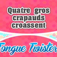 Quatre gros crapauds croassent