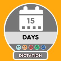 Days of the week (words)