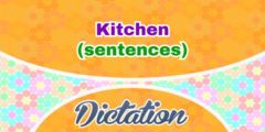French kitchen – sentences dictation
