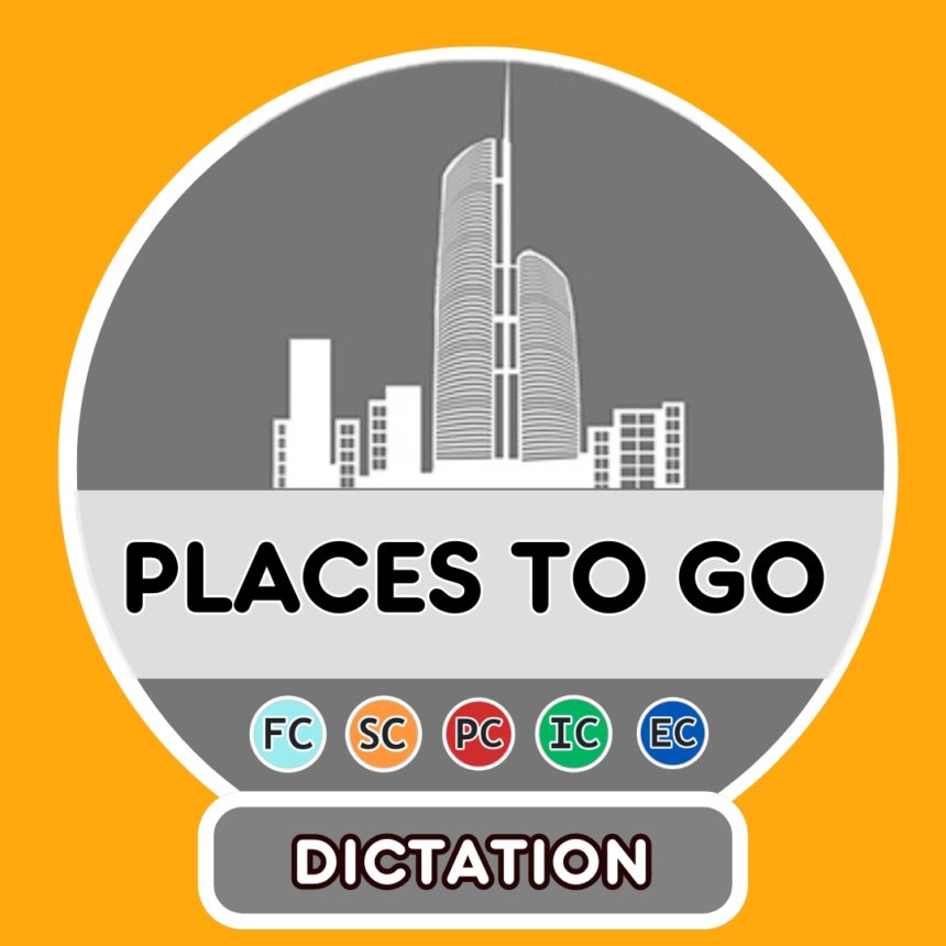 Places to go (words)