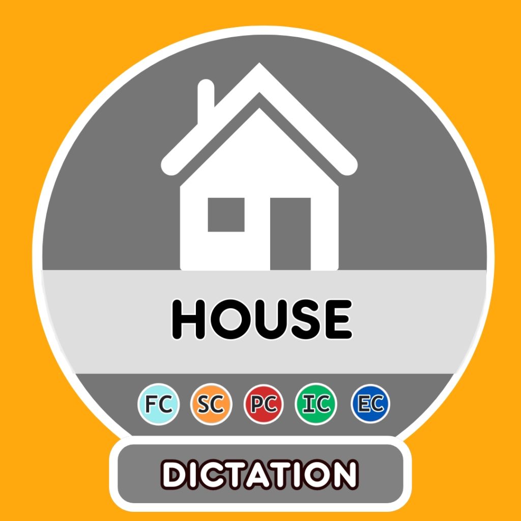 French house rooms translation sentences - French Circles
