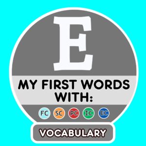 My First French Words with E