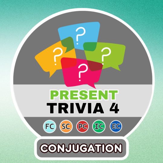 7 questions de conjugaison au Présent partie 4