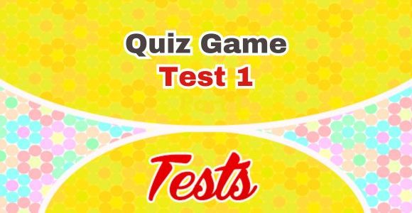 French Grammar Quiz Game Test 1 - Test