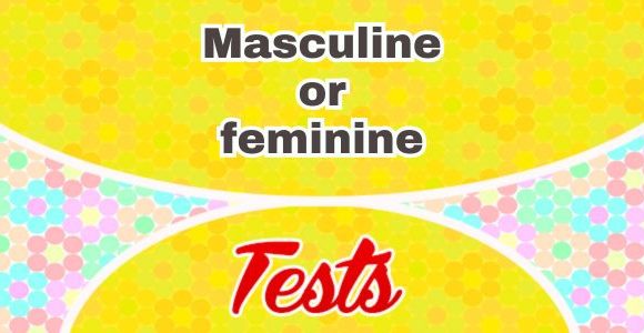 Masculine or feminine - Test