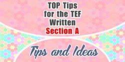Conseils pour l’expression écrite du TEF – Section A