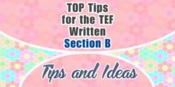 Conseils pour l’expression écrite du TEF – Section B