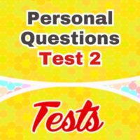 Personal Questions French Test 2