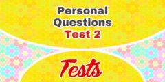 Personal Questions French Test 2