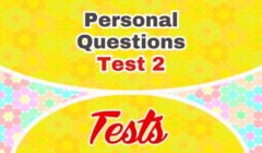 Personal Questions French Test 2