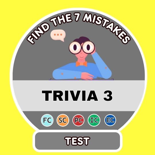 Find the 7 grammar mistakes Part 3 - Test