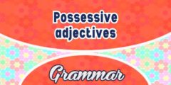 Possessive adjectives