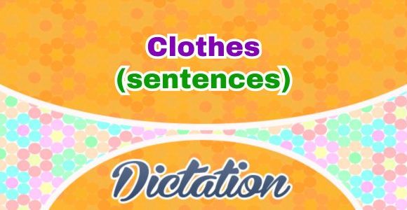 French Clothes (Sentences)