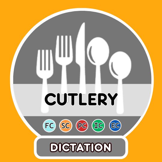Utensils and cutlery (words) 