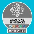 French Emotions translation sentences