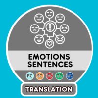 French Emotions translation sentences