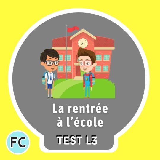 La rentrée à l’école Test