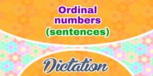 French Ordinal numbers (Sentences)