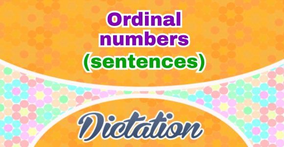 French Ordinal numbers (Sentences)