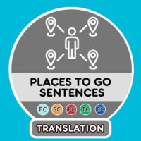 French places to go translation sentences