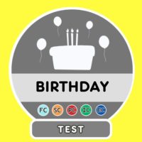 Happy Birthday French Test