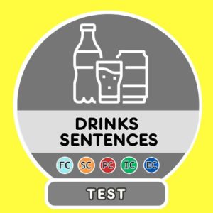 Drinks translation sentences - Test