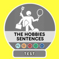 French Hobbies translation sentences Test