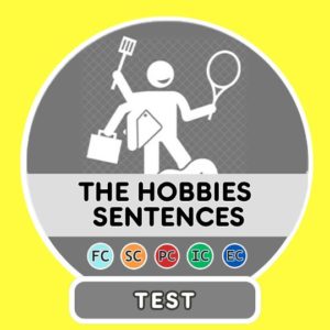 Hobbies translation sentences - Test