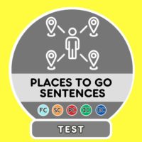 French Places to go translation sentences Test