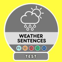 French Weather translation sentences Test