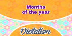Months of the year Sentences