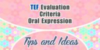 TEF Critères d’évaluation Expression Orale