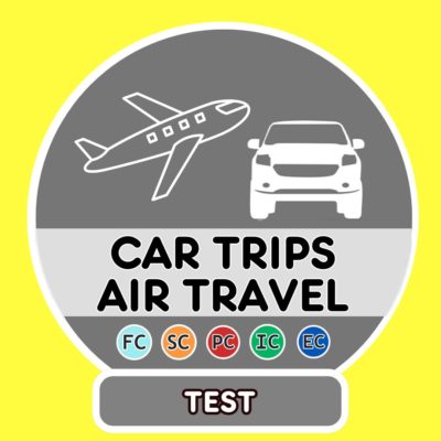 French Car trips and Air travel translation sentences Test