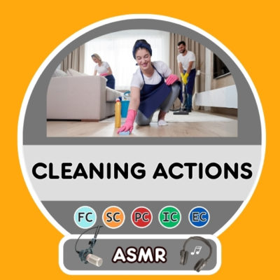 ASMR Cleaning Actions dictation