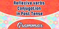 Reflexive verbs Conjugation in Past Tense